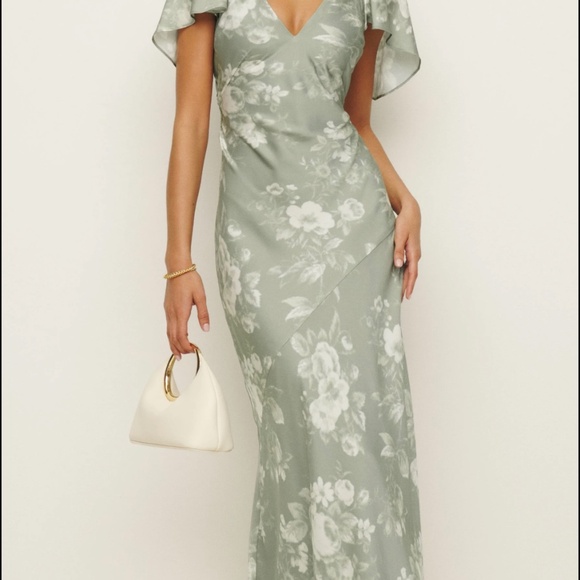 Reformation Vida Satin Dress - Picture 1 of 3